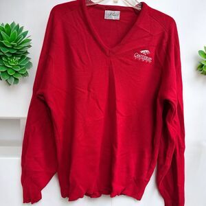 VTG Pinnacle USA Canterbury Downs Horse Racing Track Mens L Sweater